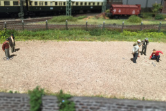 Boulespiel neben dem Güterbahnhof